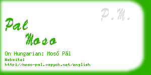 pal moso business card